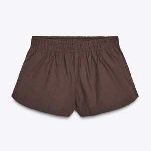Poplin Mini Shorts